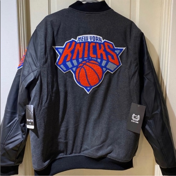New York Knicks Black and Gray Varsity Jacket - Picture 4 of 4
